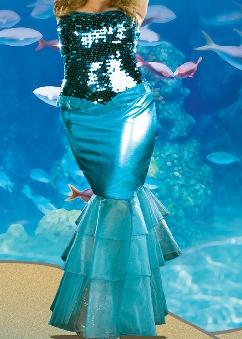 Kvinde havfrue kostume